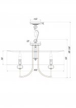 Подвесной светильник Maytoni ARM006PL-08G Roma