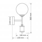 Бра KUTEK MOOD ARTU GLASS ART-K-1 (Z) G