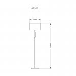 Торшер KUTEK MOOD ARTU ART-LS-1 (N)