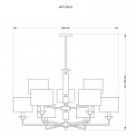 Люстра KUTEK MOOD ARTU ART-ZW-9 (N) 