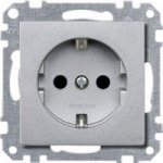 JUNG EcoProfi Бел Розетка с/з с крышкой (AS520BFKLWW)