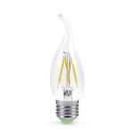 Лампа светодиодная LED-СВЕЧА НА ВЕТРУ-deco 5Вт 230В Е27 4000К 450Лм прозрачная IN HOME