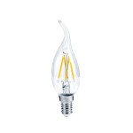 Лампа светодиодная LED-СВЕЧА НА ВЕТРУ-PREMIUM 7.0Вт 160-260В Е14 3000К 630Лм прозрачная ASD