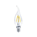 Лампа светодиодная LED-СВЕЧА НА ВЕТРУ-PREMIUM 7.0Вт 160-260В Е14 3000К 630Лм прозрачная ASD