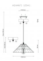 Светильник Lucia Tucci ASHANTI 1254.1