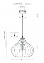 Светильник Lucia Tucci ASHANTI 1256.1