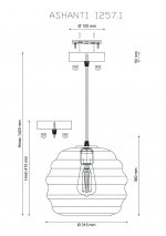 Светильник Lucia Tucci ASHANTI 1257.1