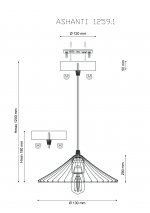 Светильник Lucia Tucci ASHANTI 1259.1