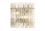 Светильник бра Crystal Lux AURELIO AP2 GOLD+CHROME/TRANSPARENT (0210/402)