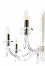 Люстра Crystal Lux AURELIO SP8 GOLD+CHROME/TRANSPARENT (0210/308)