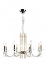 Люстра Crystal Lux AURELIO SP8 GOLD+CHROME/TRANSPARENT (0210/308)