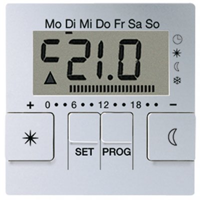 JUNG А 500 Алюминий Дисплей термостата с таймером(мех. UT238E) (AUT238DAL) JUNG А 500 Алюминий Дисплей термостата с таймером(мех. UT238E) (AUT238DAL)