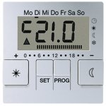 JUNG А 500 Алюминий Дисплей термостата с таймером(мех. UT238E) (AUT238DAL)