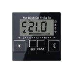 JUNG А 500 Черный Дисплей термостата с таймером(мех. UT238E) (AUT238DSW)