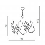 Подвесная люстра Azzardo Snake 2 AZ0043