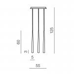 Подвесной светильник Azzardo Stylo 3 AZ0133