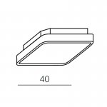 Накладной светильник  Azzardo Quadro B AZ0203