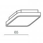 Накладной светильник  Azzardo Quadro C AZ0204