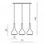 Подвесной светильник Azzardo Soul 3 AZ0275