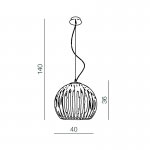 Подвесная люстра Azzardo Arcada L AZ0478