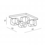 Потолочный светильник Azzardo Happy 4 top AZ0485