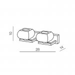 Настенный светильник Azzardo Rubic 2 wall AZ0491