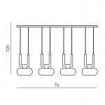 Подвесной светильник Azzardo Rubic 4 A AZ0494
