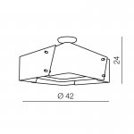 Потолочная люстра Azzardo Square 42 AZ0587