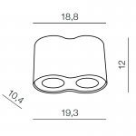 Накладной светильник  Azzardo Neos 2 AZ0608