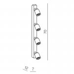 Спот Azzardo Tomi 4 PR AZ0665