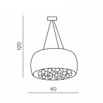 Подвесная люстра Azzardo Quince 40 AZ0701