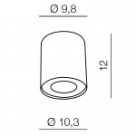 Накладной светильник  Azzardo Neos 1 AZ0707