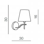 Настенный светильник Azzardo Princessa wall AZ0723