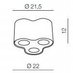 Накладной светильник  Azzardo Neos 3 AZ0742
