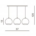 Подвесной светильник Azzardo Gulia 3 AZ0743
