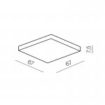 Накладной светильник  Azzardo Piso 67 AZ0756