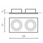Встраиваемый светильник Azzardo Siro 2 AZ0772