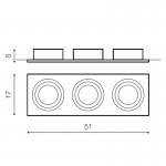 Встраиваемый светильник Azzardo Siro 3 AZ0773