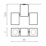 Накладной светильник Azzardo Flavio 2 AZ0792