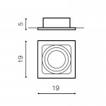 Встраиваемый светильник Azzardo Sisto 1 AZ0793