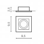 Встраиваемый светильник Azzardo Paco 1 AZ0795