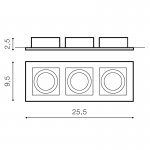 Встраиваемый светильник Azzardo Paco 3 AZ0803