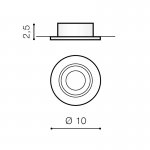 Встраиваемый светильник Azzardo Carlo AZ0804