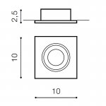 Встраиваемый светильник Azzardo Editta AZ0807