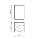 Накладной светильник Azzardo Hugo AZ0827