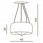 Подвесная люстра Azzardo Cosmo AZ0845