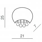 Настенный светильник Azzardo Burn wall AZ0911