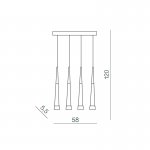 Подвесной светильник Azzardo Brina 4 AZ0955