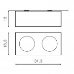 Накладной светильник  Azzardo Paulo 2 230V AZ0961