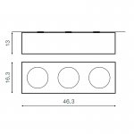 Накладной светильник  Azzardo Paulo 3 230V AZ0965